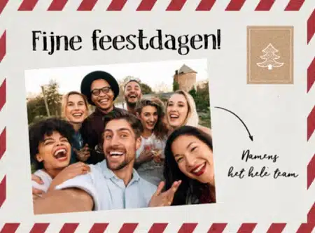 Kerstkaart met foto